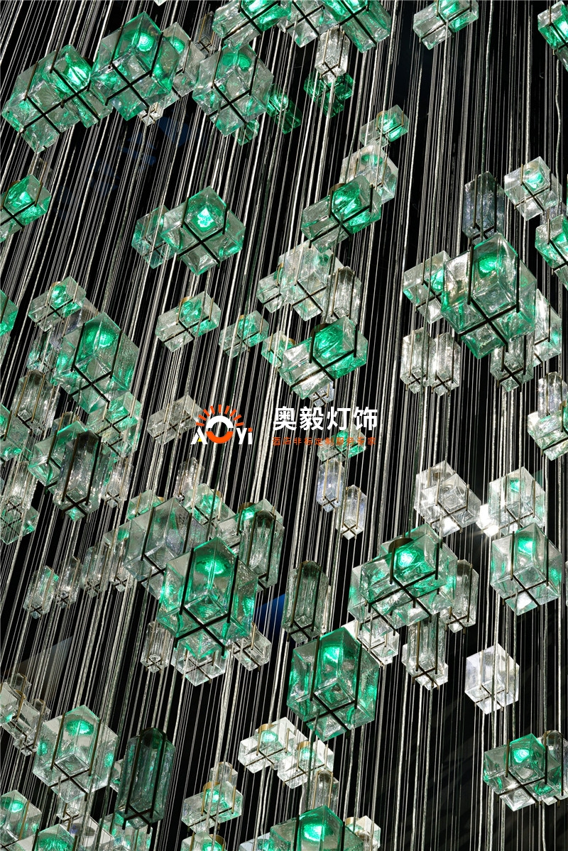 新疆 工艺玻璃 琉璃 艺术吊灯