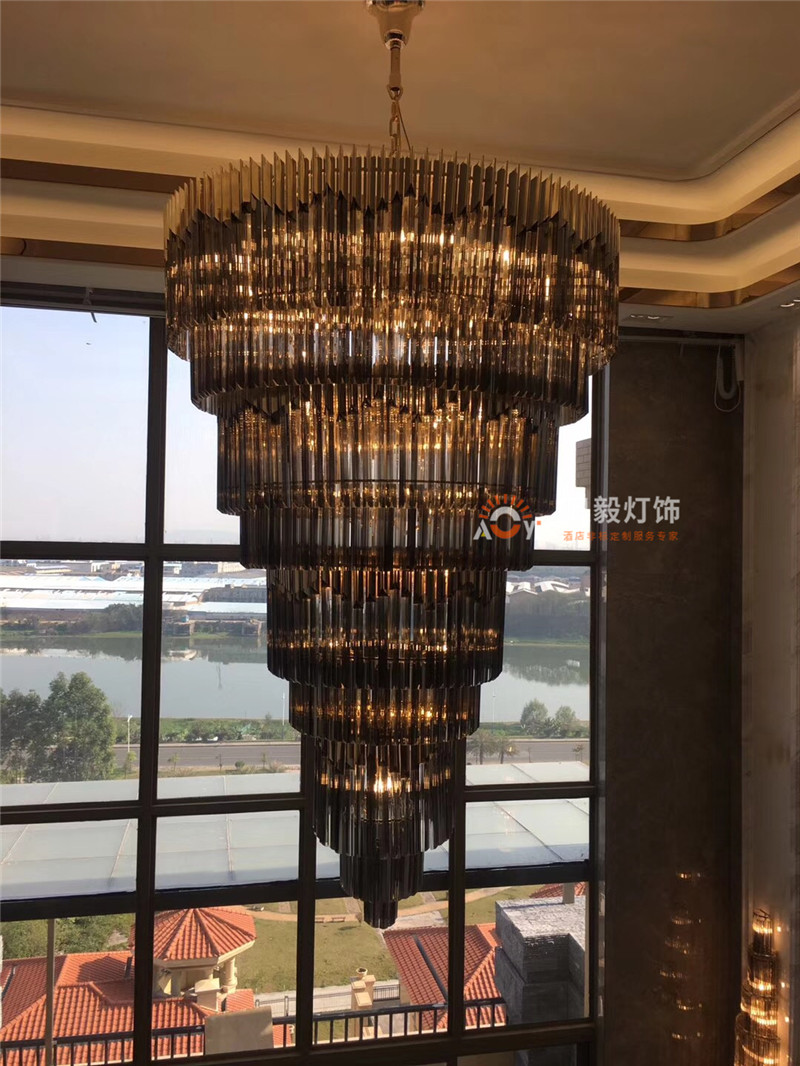 北京酒店会所别墅大厅水晶灯