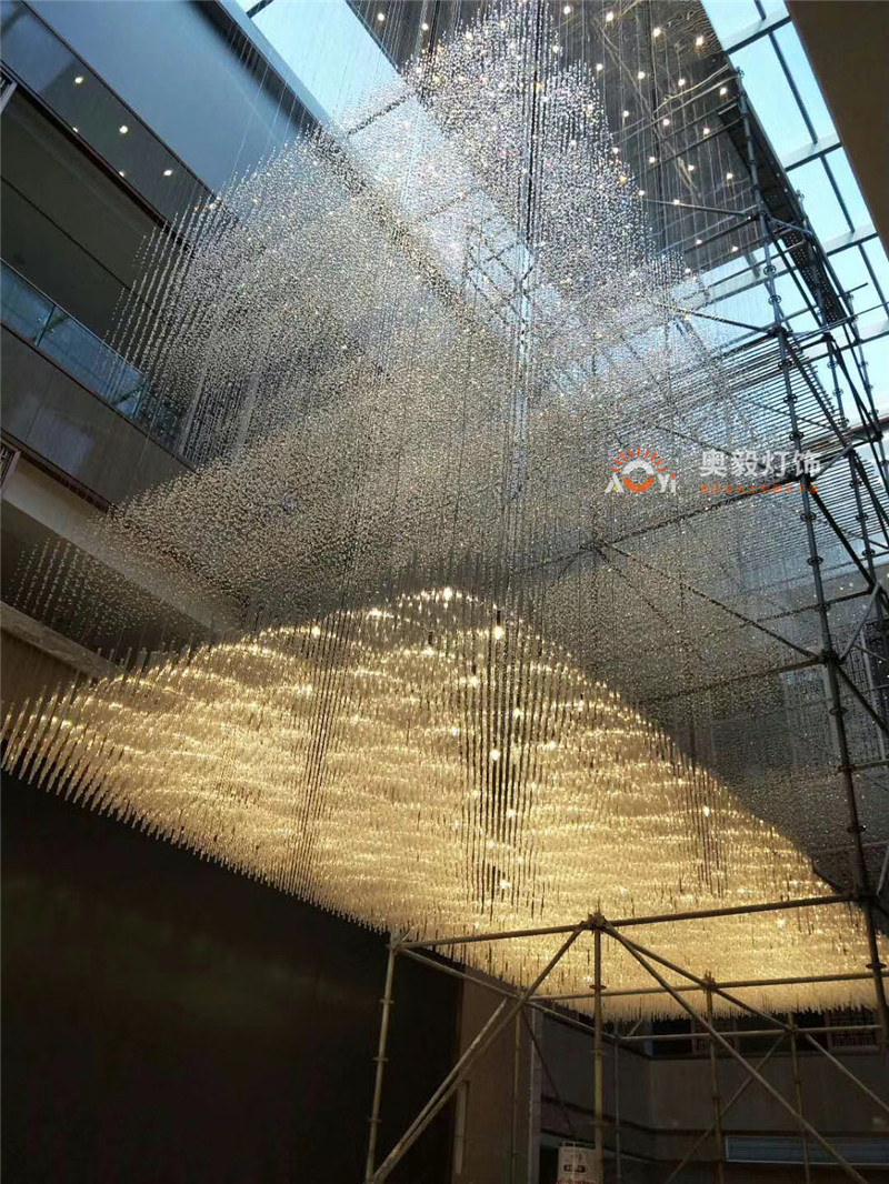 齐齐哈尔新中式山水图售楼部水晶灯