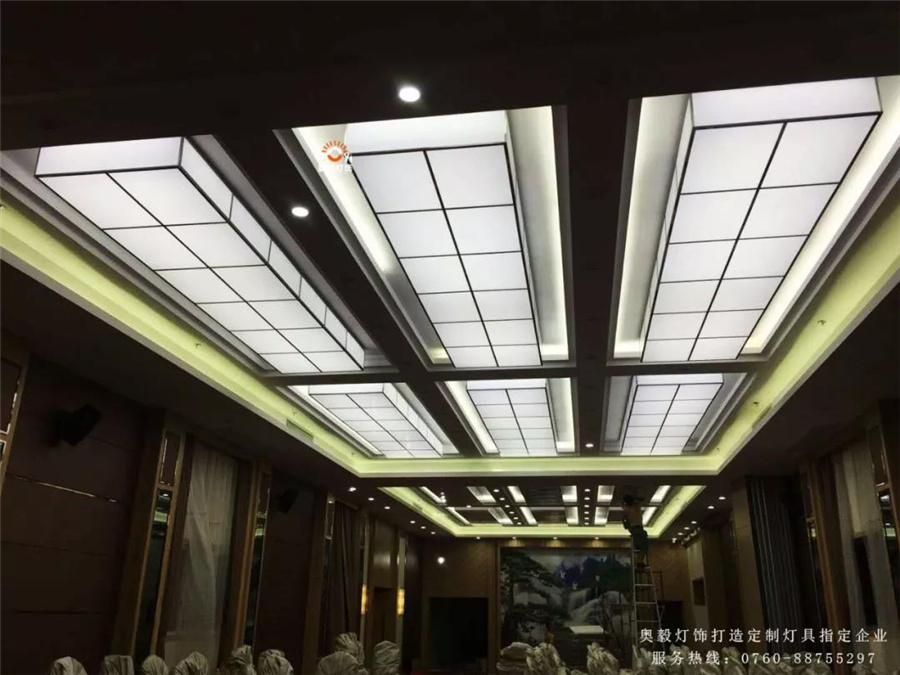 奥毅工程案例 | 中山市小榄恒逸酒店项目定制灯具